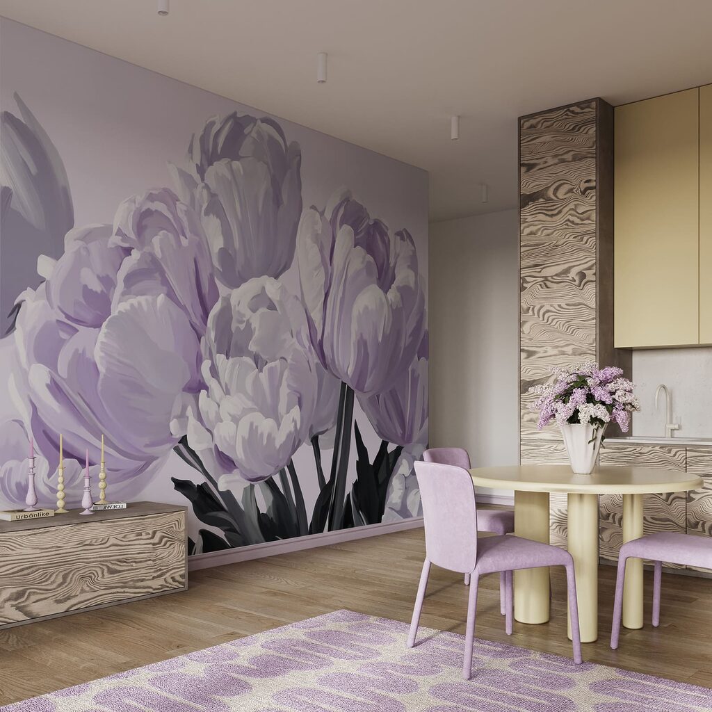 Jemně růžové tulipány v plném květu Jemně růžové tulipány v plném květu