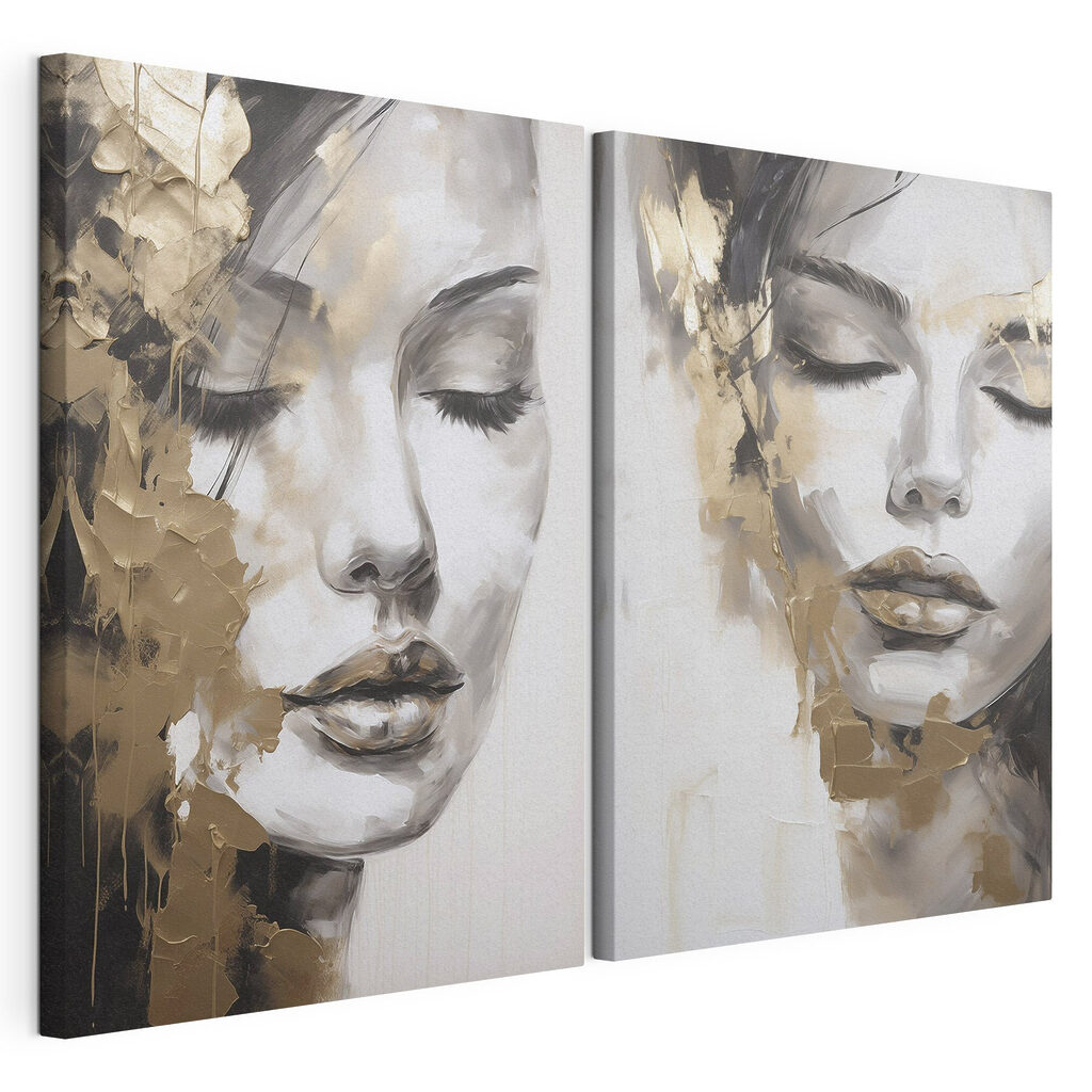 Painting of a woman's face