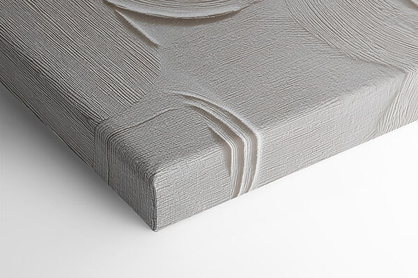 Intricate patterns in soft white tones