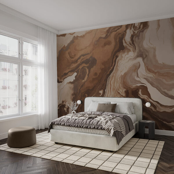 Organické spirály v teplých odstínech Organické spirály v teplých odstínech