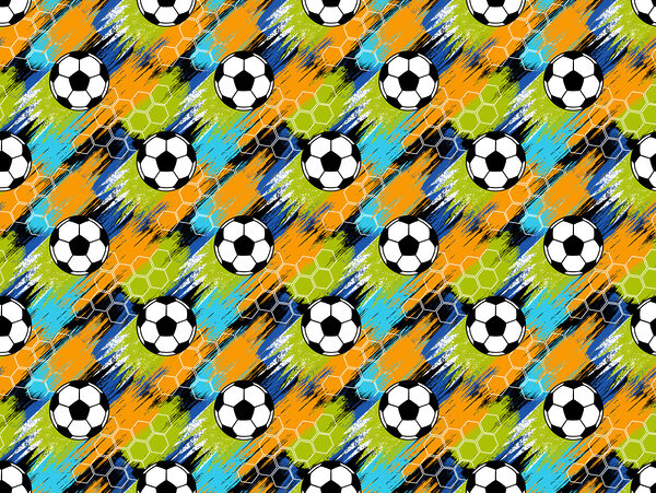 Pattern of football balls Pattern of football balls