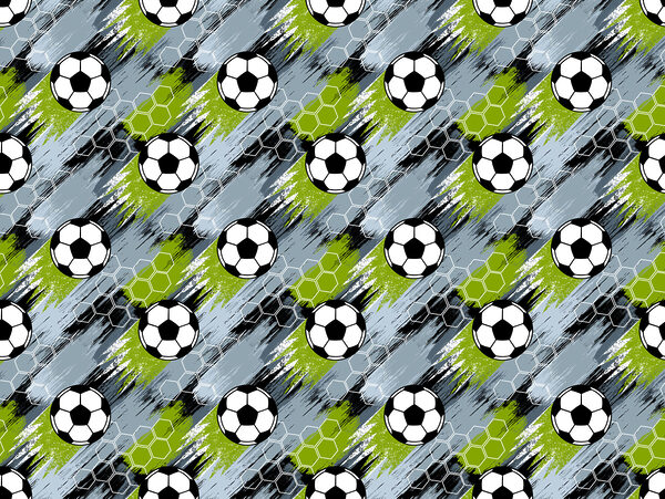 Pattern of football balls Pattern of football balls