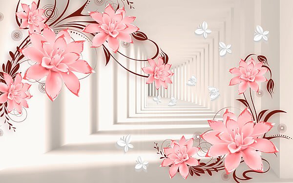Floral beauty in soft pastel tones