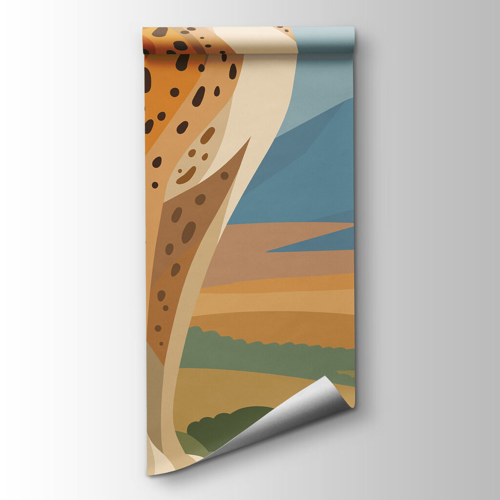 Fototapeta Gepard stojící na skále (Katalogové číslo: t01040)