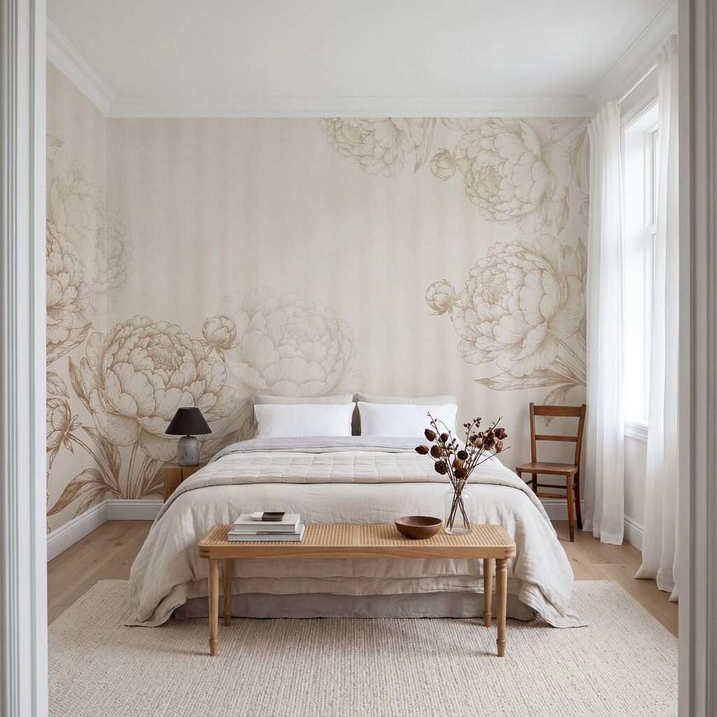 Fototapeta Květinová elegance v jemných tónech (Katalogové číslo: t01097) Fototapeta Květinová elegance v jemných tónech (Katalogové číslo: t01097)