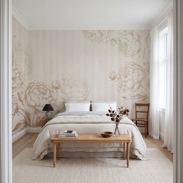 Fototapeta Květinová elegance v jemných tónech (Katalogové číslo: t01097) Fototapeta Květinová elegance v jemných tónech (Katalogové číslo: t01097)