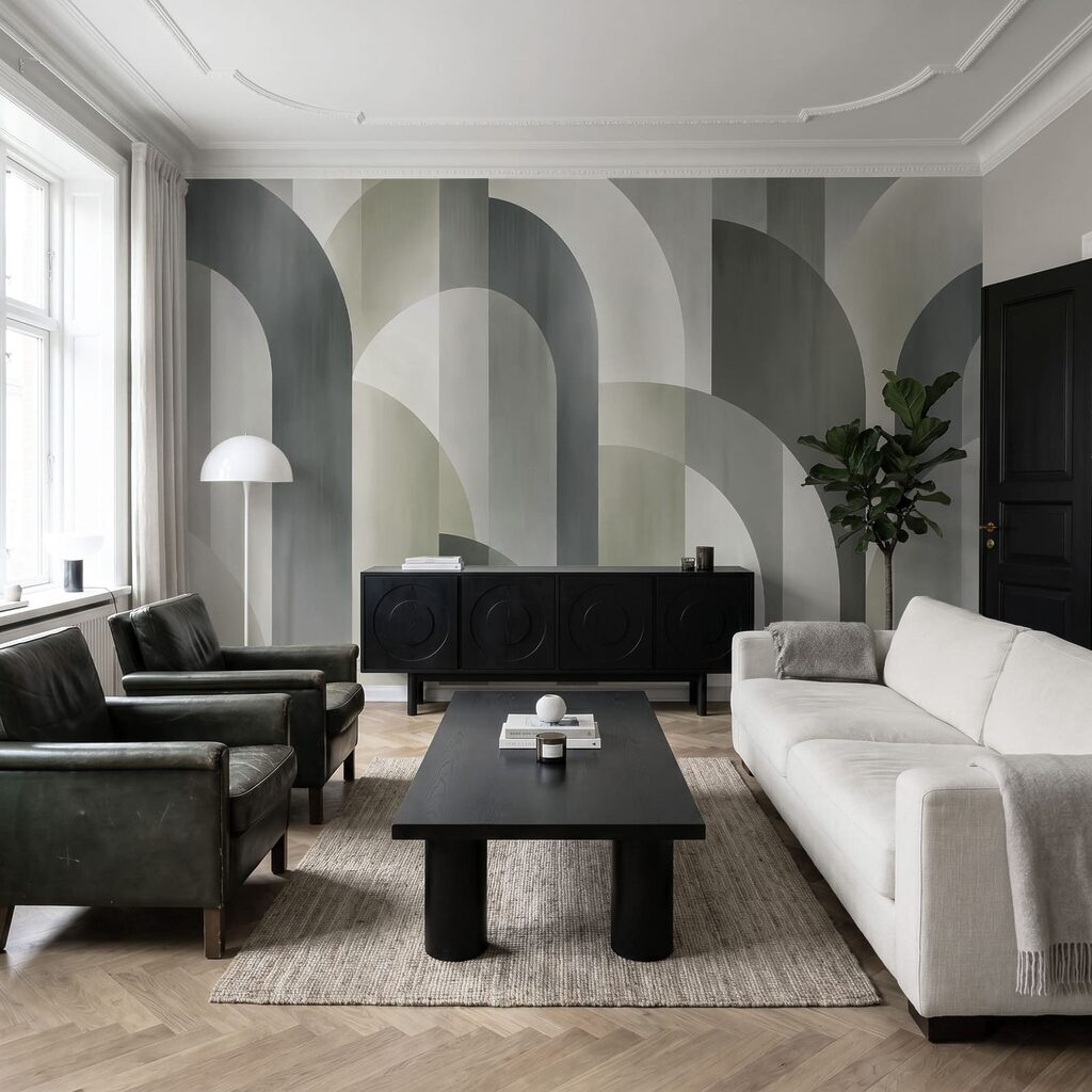 Fototapeta Šedobílý vzor ve stylu art deco (Katalogové číslo: t01188v1) Fototapeta Šedobílý vzor ve stylu art deco (Katalogové číslo: t01188v1)